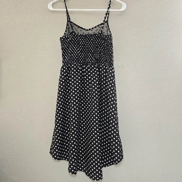 Xhilaration Black & White Polka Dot Dress – Size S – Vintage-Inspired & Flowy - Picture 2 of 5
